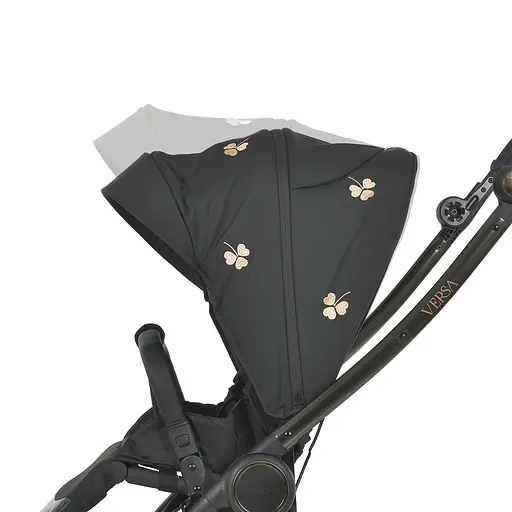 Детская прогулочная коляска-книга El Camino ME 1078 Versa Clover Black Черная - фото 5