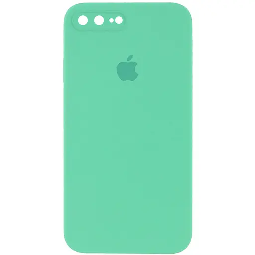 Чехол Silicone Case Square Full Camera Protective AA для Apple iPhone 7 plus/8 plus 5.5 Зеленый/Spearmint