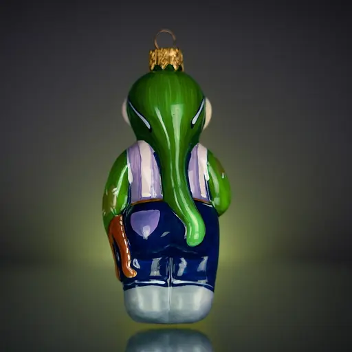 Ялинкова прикраса Різдвяні історії Ельф кравець скло (4820001045093) - фото 4