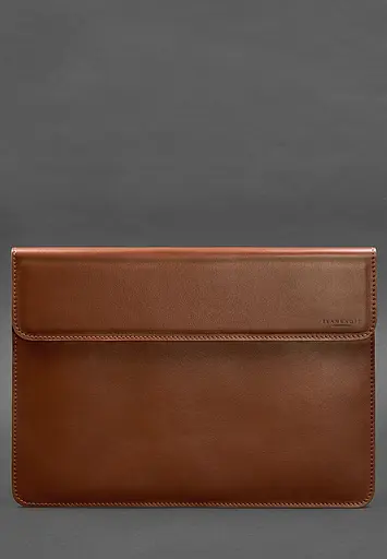 Кожаный чехол-конверт BlankNote на магнитах для MacBook Pro 16" Светло-коричневый - фото 2