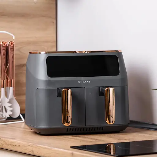 Аерофритюрниця безмасляна Sokany SK-ZG-803 8л електрична з сенсорним керуванням, таймер 2800Вт - фото 10