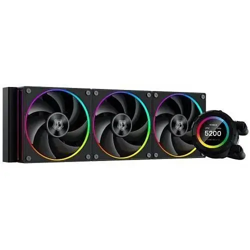 Система жидкостного охлаждения ID-Cooling Space LCD SL360, 3х120мм ARGB fans 4pin PWM Intel - фото 1