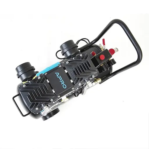 Компресор двоциліндровий безмасляний Apro OFE-24 1,5 кВт 240 л/хв 24 л 30412 - фото 6