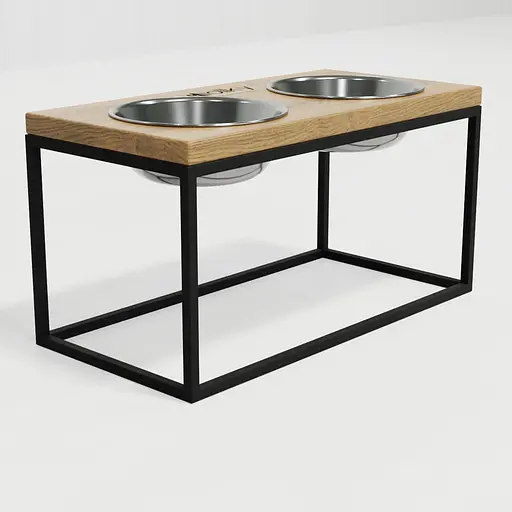 Hollky Base L — миски на підставці для середніх і великих собак (2 × 0,95 л, висота 20 см) - фото 4