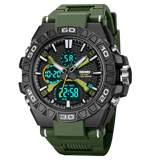 Годинник чоловічий наручний спортивний Skmei 2220 (Зелений) - фото 2