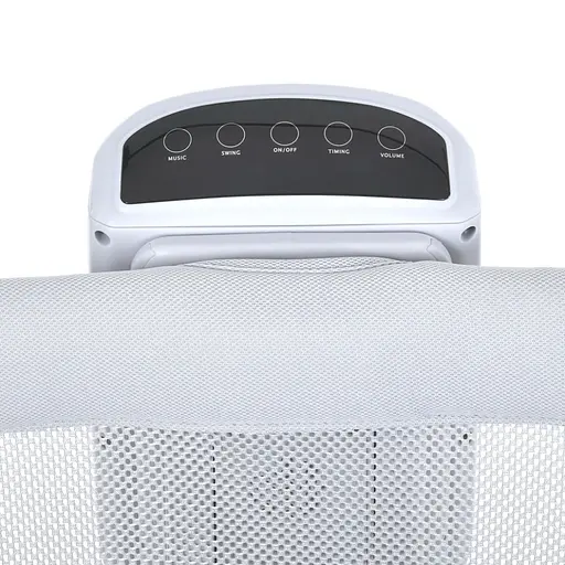 Детская кроватка-люлька 3 в 1 Mastela 3328 приставная, музыка, таймер, москитная сетка, белый - фото 2