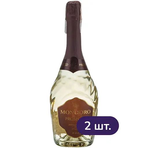 Вино ігристе Mondoro Prosecco DOC біле екстрасухе 0.75 л х 2 шт. - фото 2