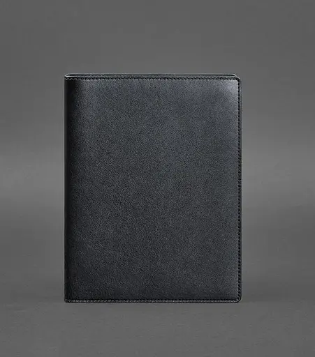 Шкіряний блокнот на сегрегаторі (м'яка обкладинка на кільцях) 13.0 темно-синій - фото 1