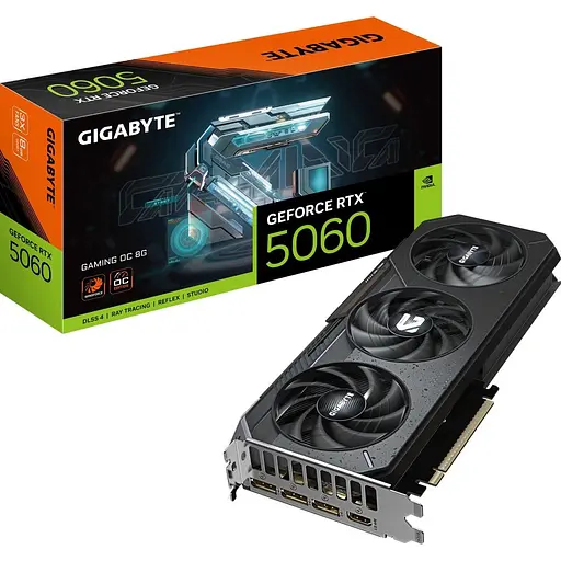 Видеокарта Gigabyte GeForce RTX 5060 Gaming OC 8G (GV-N5060GAMING OC-8GD) EU [133901]