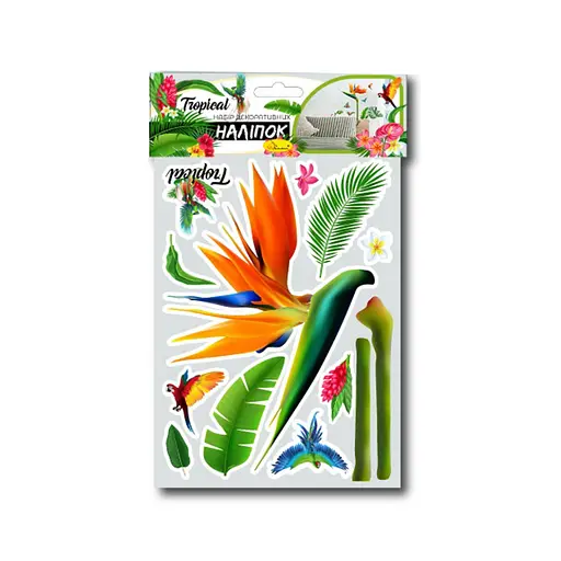 Набір декоративних наліпок А3 Tropical НДН-01-4