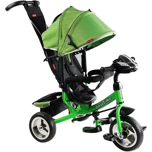 Велосипед трехколесный Best Trike 69-067 с музыкальной фарой и USB зеленый