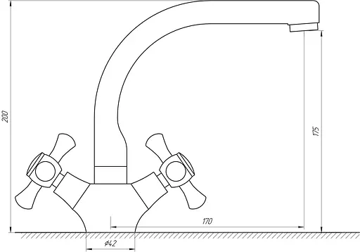 Змішувач для умивальнику Domino DKF-209-06-Sharm Хром - фото 4