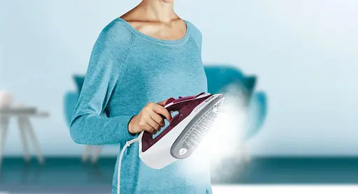 Tefal Праска Express Steam, 2400Вт, 270мл, паровий удар -160гр, постійна пара - 30гр, керам. підошва, бордовий - фото 5