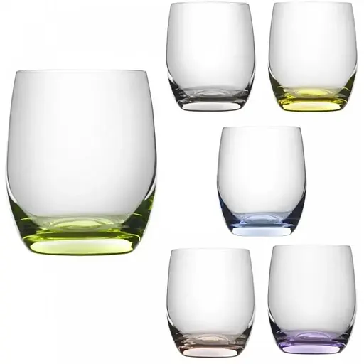 Набір склянок для напоїв Lora Іріда 350 мл 6 шт. мікс NGC117SETGLASS