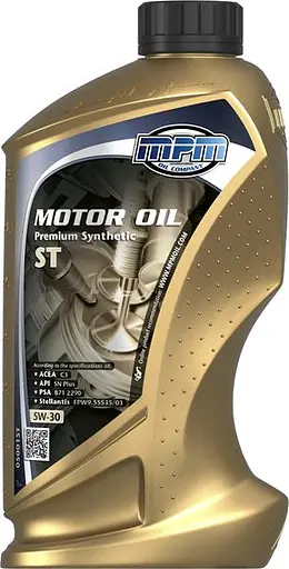 Моторна олива MPM ST Premium Synthetic ST 5W-30 1л (05001ST)
