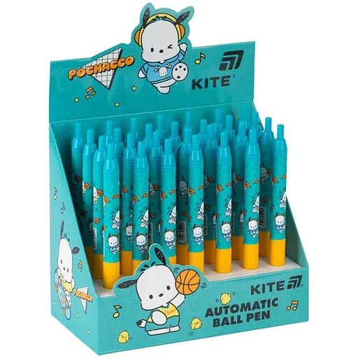 Набор ручек Kite шариковая автоматическая PC, синяя 28 шт. (PC26-039) - фото 1