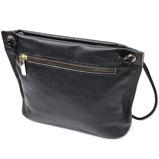 Женская трапециевидная сумка Vintage из натуральной кожи 26х18х6.5 см sum0029021 - фото 2