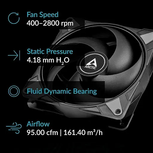 Вентилятор Arctic 140MM P14 MAX PWM ACFAN00287A (ACFAN00287A) - фото 7