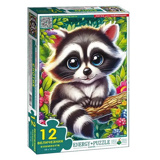 Дитячий пазл Єнотик Енергія Плюс 88335, 12 елементів