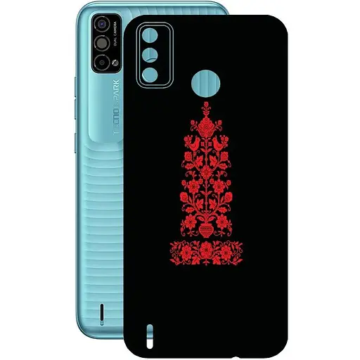 Защитная пленка StatusSKIN для Tecno Spark Go 2021 Корпус Винил Вышиванка 1 - фото 1