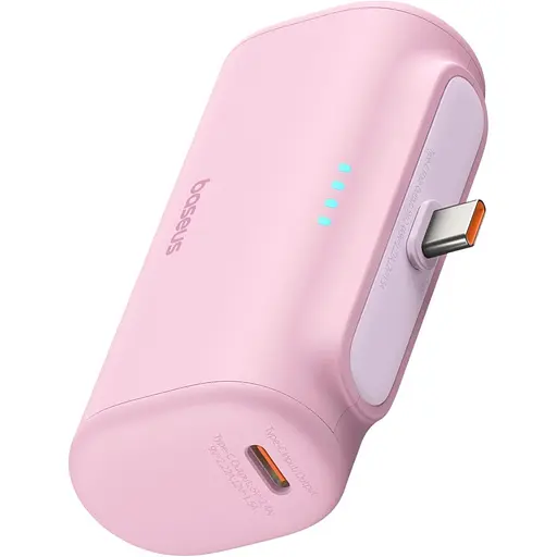Зовнішній акумулятор Baseus Compact Type-C Edition 5000mAh 20W Pink P10068306413-00 (132863) - фото 2