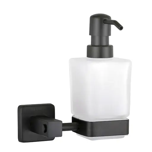 Дозатор для рідкого мила Globus Lux BQ9433 чорний матовий SUS304, Чорний матовий - фото 2