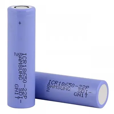 Акумулятор Samsung ICR18650-22P 2200 mAh 10 А (Блакитний) - фото 2