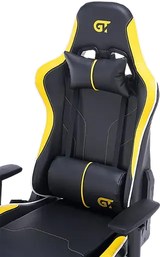 Геймерское кресло GT Racer черное с желтым (X-2528 Black/Yellow) - фото 9