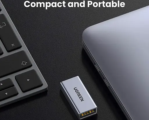 Адаптер Ugreen US381 USB3.0 A/F to A/F Adapter Aluminum Case (UGR-20119) - фото 3