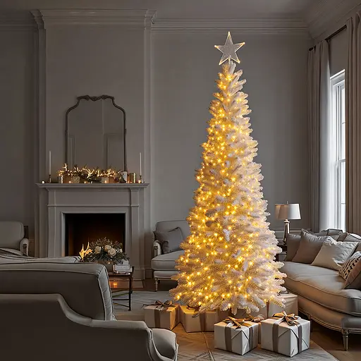 Новорічна гірлянда Різдвяна фея вулична GarlandoPro 100 м 1000 LED гірлянда на вулицю 8 режимів роботи білий провід Жовтий CF1000L100MWY - фото 2