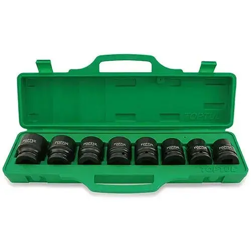 Комплект ударних головок 3/4, 22-38 мм 8 од. Toptul hoz0007649 - фото 1