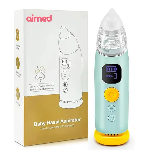 Електронний назальний аспіратор AIMED Baby Nose Master колір бірюзовий - фото 7
