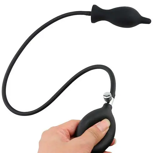 Надувний анальний розширювач Пробка 3,4 см - 5,2 см - фото 2