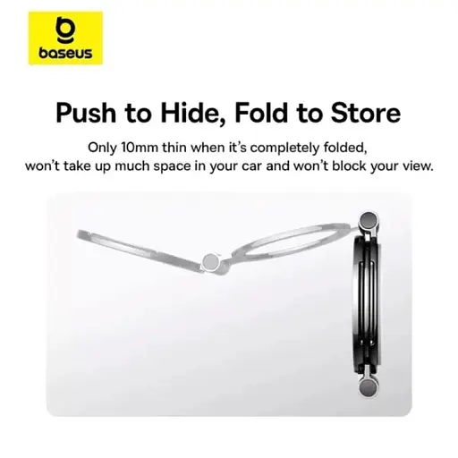 Автотримач для телефона Baseus MagPro Series II Magnetic Car Mount Stick-on Version Cosmic Black - фото 14