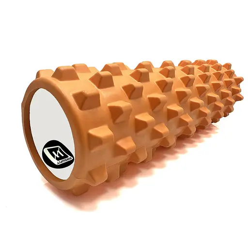 Масажний ролик EasyFit Grid Roller PRO 45 см помаранчевий (EF-2029-OR) - фото 1