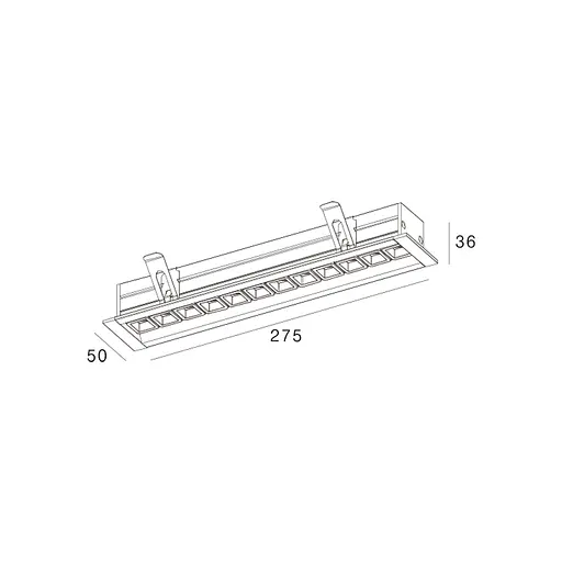 Точковий світильник Skarlat RSL74167 12×2W BK+GD 4000K - фото 2