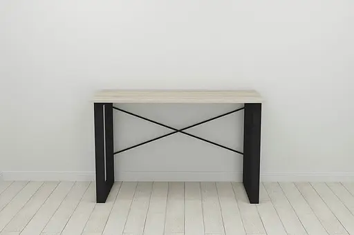 Письмовий стіл Ferrum-decor Драйв 750x1400x700 Чорний метал ДСП Дуб Сонома 16 мм (FRD-103195) - фото 6