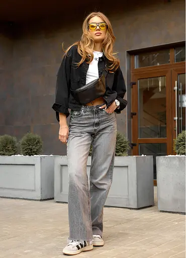 Поясная сумка бананка кожаная Sambag Tirso PSO черный 30.5 х 14 см (81119001) - фото 3