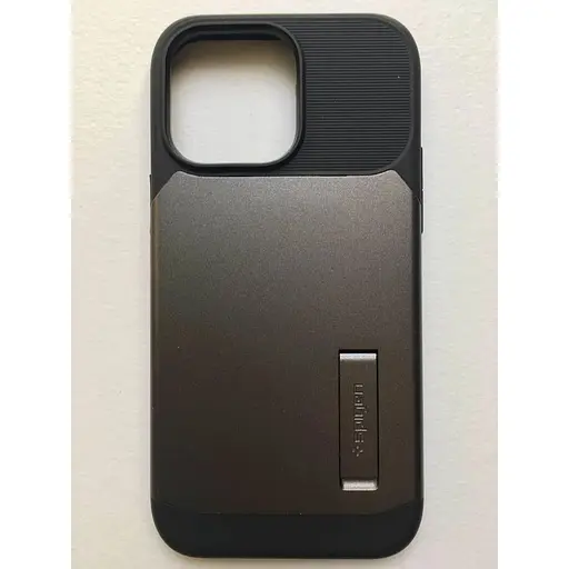 Оригинальный противоударный чехол Spigen Slim Armor (MagFit) MagSafe для iPhone 14 Pro Max (6.7") Gunmetal (ACS04646) - фото 9