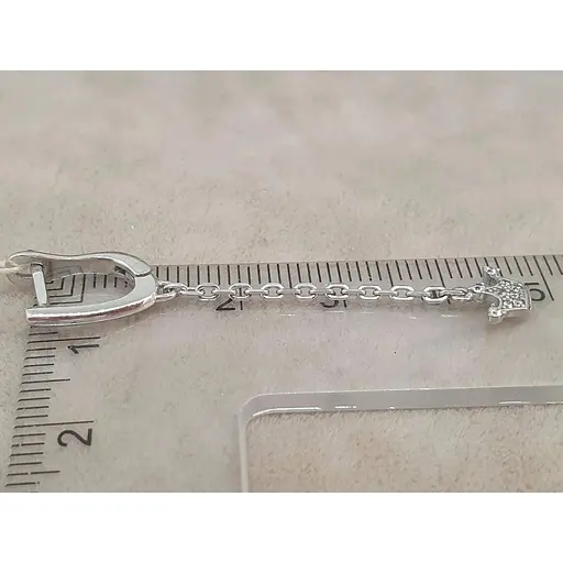 Серебряные серьги Агни КОРОНА с фианитами. 2862/9Р-CZ - фото 2