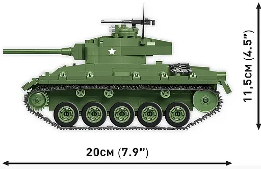 Конструктор COBI-2543 Американський танк M24 Chaffee 1:35 (590 деталей) - фото 7