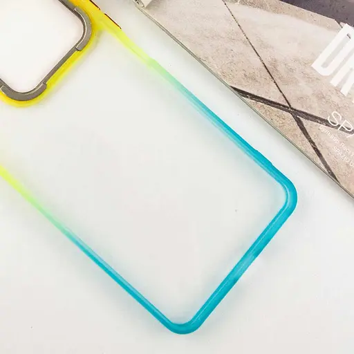 Чохол Epik TPU+PC Fresh sip series для Xiaomi Redmi Note 13 Pro 4G/Poco M6 Pro 4G/Note 14S Бірюзовий/Помаранчевий - фото 3