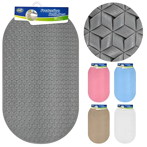 Килимок для ванної Rhombus WW00586 протиковзкий в асортименті 36 × 68 см