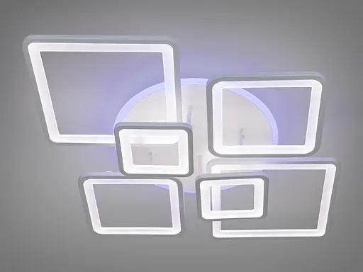 LED люстра на пульте с димером и разноцветной подсветкой, 150W - фото 2