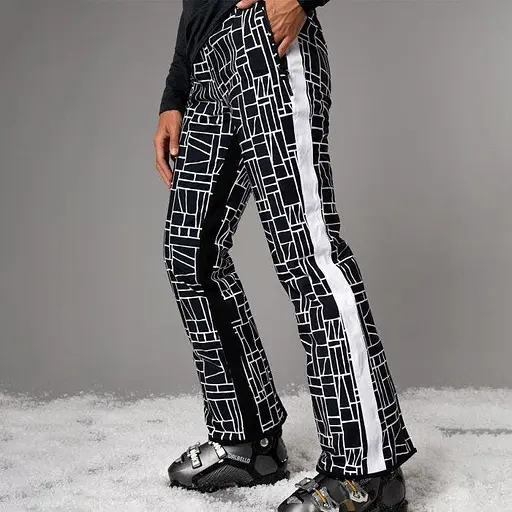 Штаны CMP Womens' Clima Protect Stretch Ski Trousers with Geometric Print White/Black XS (1097-31W0046-15ZH 36) - фото 6