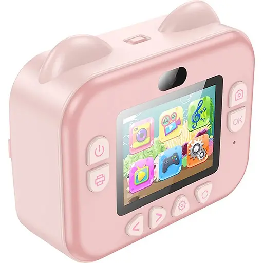 Фотокамера Hoco DV204 Dual Camera Printing Pink детская (153301) - фото 2