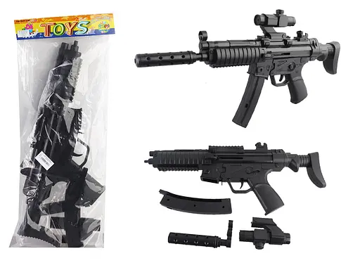 Автомат с лазерным прицелом, стреляет шариками M593-1