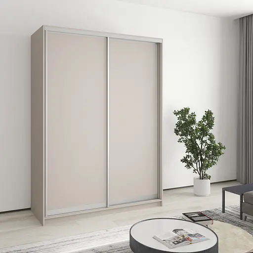 Шафа-купе дводверна MebelStar Комбо AL 2ДСП 150x60x210 см Кашемір (MBS-2710)