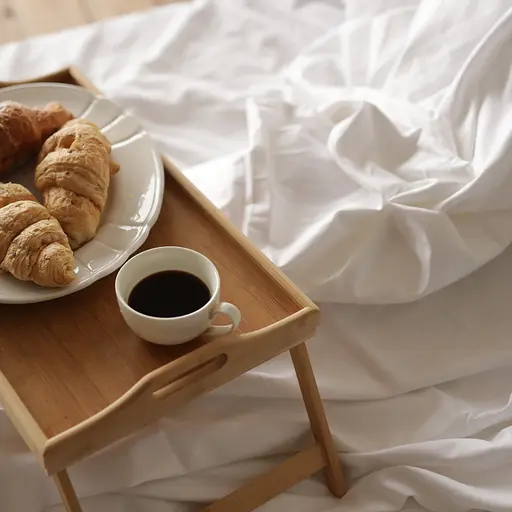 Комплект постельного белья сатин 100% хлопок белый White - двухспальный - фото 3