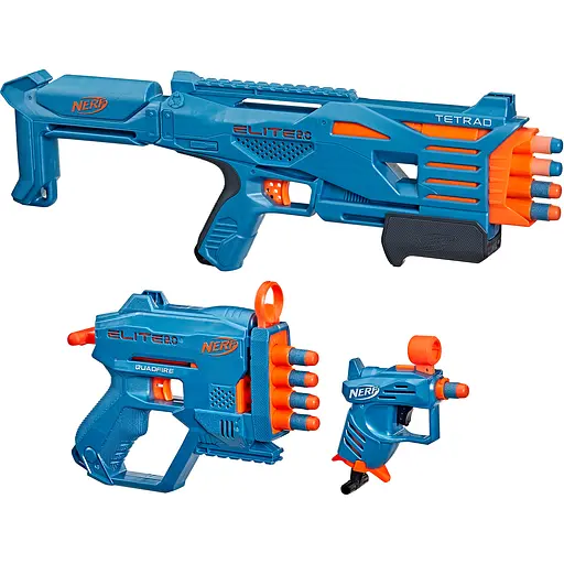 Уцінка. Набір бластерів Hasbro Nerf Elite 2.0 Stockpile Pack, з 10 стрілами, 3 шт. (F5031) - фото 1